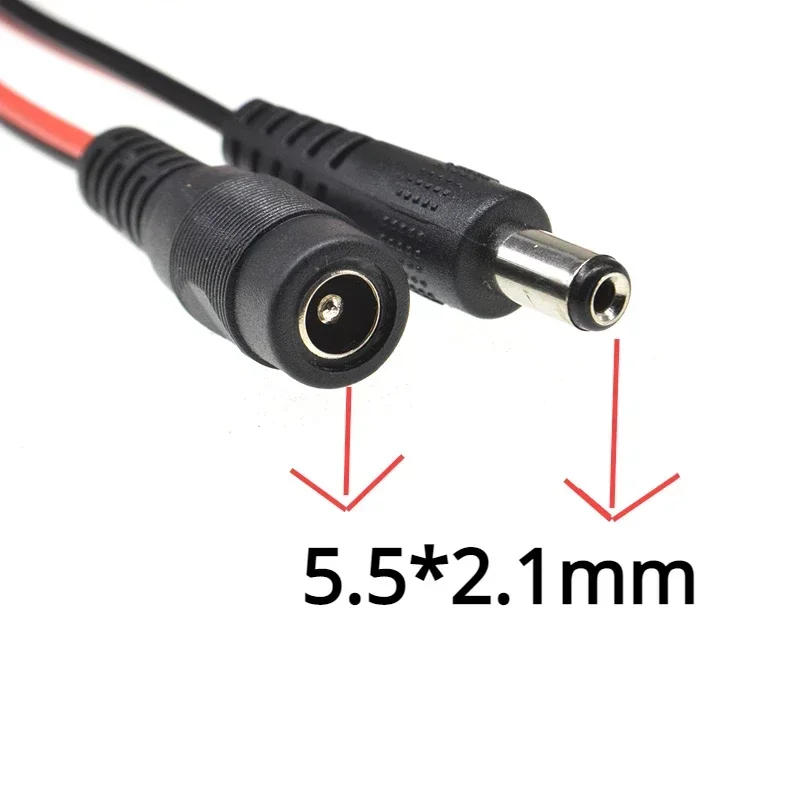 Description Picture 2 of itemDC Male/Female Jack Connector Alligator Clips Crocodile Wire 12V Power Cable To 2 Alligator Clip Connected Voltage 5.5*2.1mm