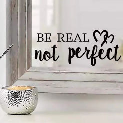 1Pc English Text Furniture Wall Mirror Stickers for Bathroom Living Room Wall Decals Girls Bedroom Decoration Child Home Decor