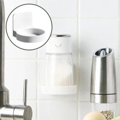 Self Adhesive Bathroom Bottles Hanging Holder Wall Mounted Soap Dispenser Rings Earring Storage Cups Cans Storage Case Organizer