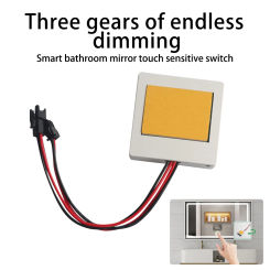 60W Bathroom Vanity Mirror Lamp Touch Sensor Dimmer 12-24V 5A LED Control Module Capacitive Touch Switch Adjustable Brightness