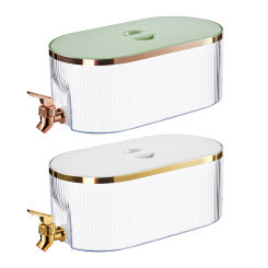 5.3L Drink Dispenser Cold Kettle Cold Water Pitcher With Faucet Lemon Juice Bottle Pot Water Bucket Container Teapot