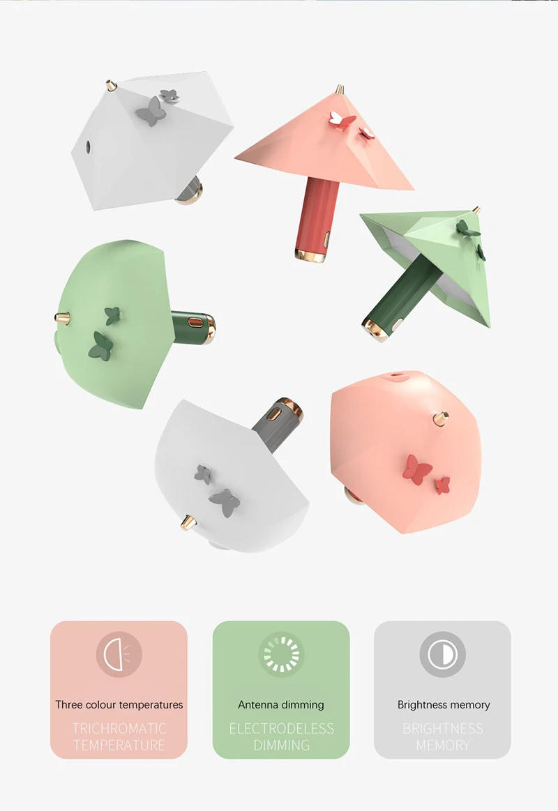 Description Picture 5 of itemDesk Lamp Hanging Magnetic Table Lamp LED USB Rechargeable Stepless Dimming Cabinet Closet Wardrobe Night Light