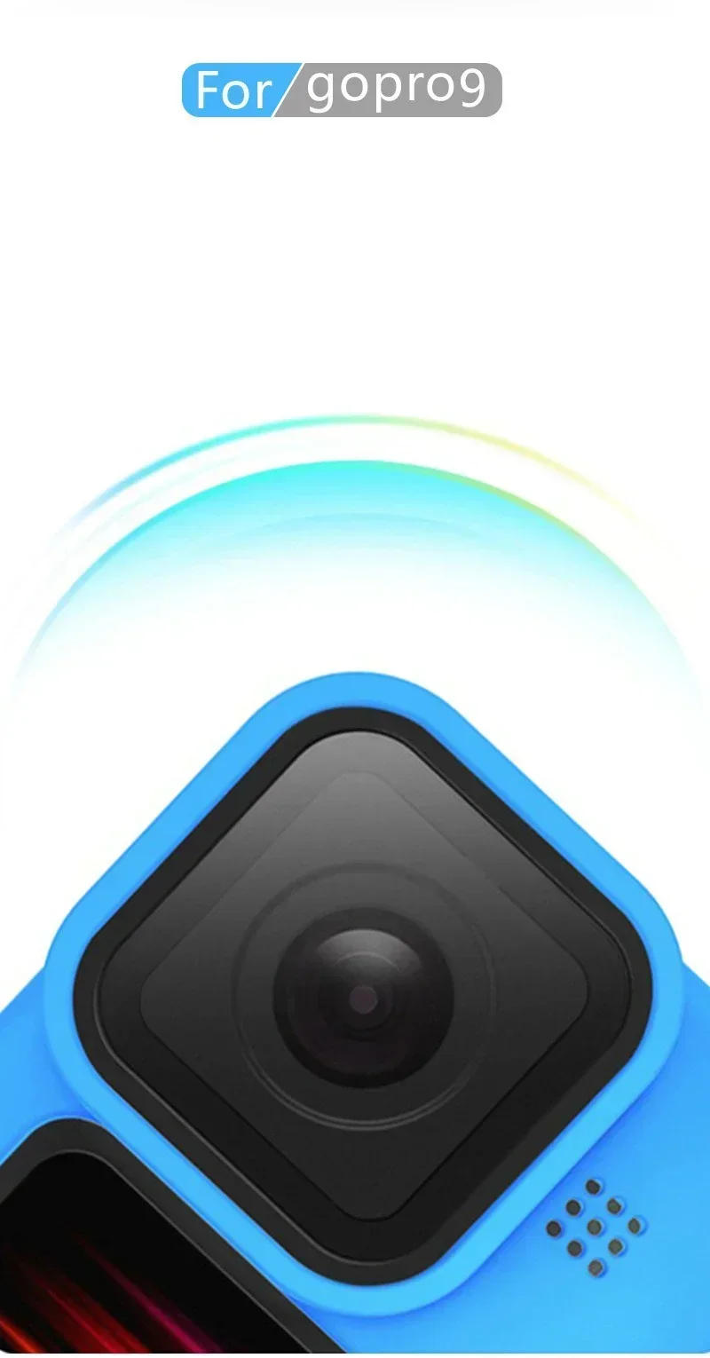 Description Picture 2 of itemSoft Silicone Case Lens Cap Cover Protector Shell For GoPro 9  Camera Frame Wrist Strap Screen Lens cover Accessories