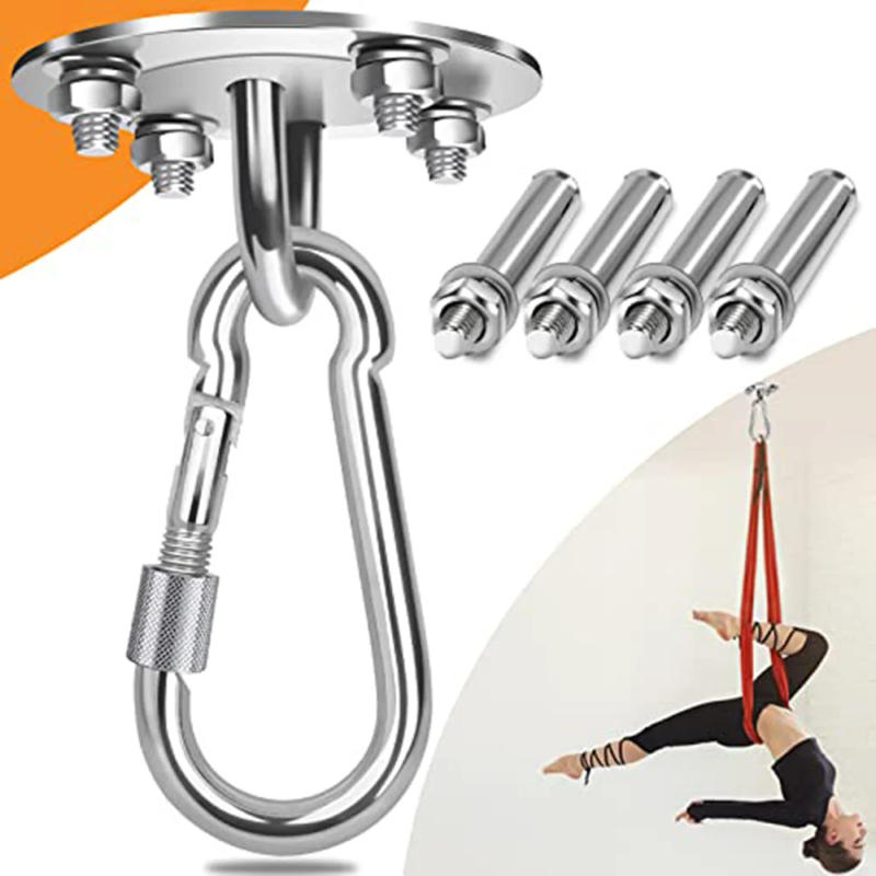 Description Picture 3 of item450kg Fixed Hanging Board Swing Chair Sandbag Hook Safety Belt Buckle Rotation Hooks Heavy Duty Multi-Purpose For Home