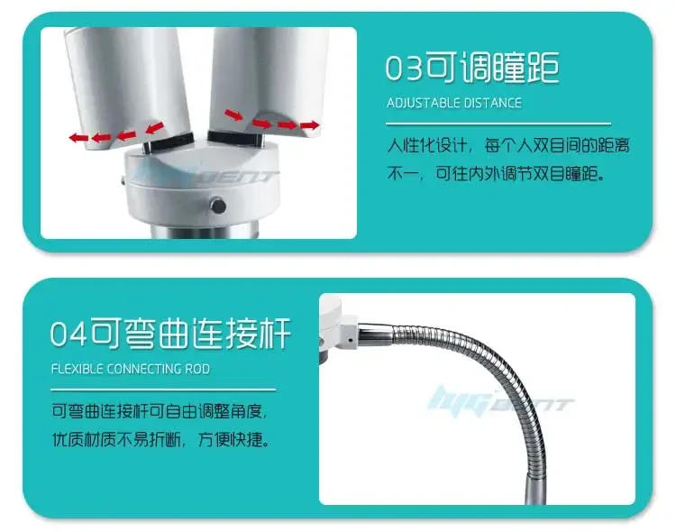 Description Picture 6 of itemDental technician8x10xbinocularmagnifying glass binocular stereomicroscopedental denture processingLEDlamp portторшерمصباح ارضي