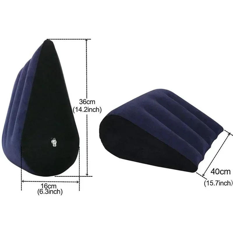 Description Picture 4 of itemInflatable Wedge Pillow Body Position Couple Sex Cushion Portable Sleeping Travel Yoga Cushion Lightweight Adult Support Pillow