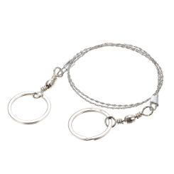1pcs High Quality Stainless Wire Saw Emergency Travel Kit Camp Hike Scroll Outdoor Survive Silver Tool Hunt Flint Cut Equipment