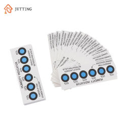 50Pcs/lot Humidity Indicator Card For Testing Humidity In Closed Containers10%-60% Test Paper Card Blue Six-point Humidity Card