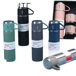 304 stainless steel thermos cup teacup cup three cover business gift box set outdoor cup activity gift