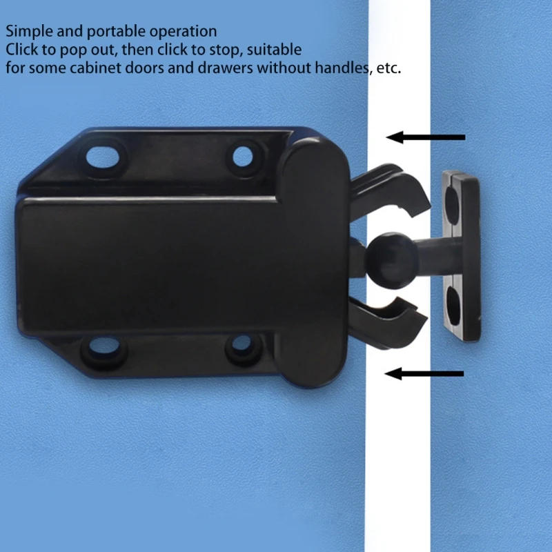 Description Picture 6 of item652F Cabinet Rebound Door Lock Keyless Door for Latch Cupboard Door Push for Latch Suitable for Furniture Doors Without Handl