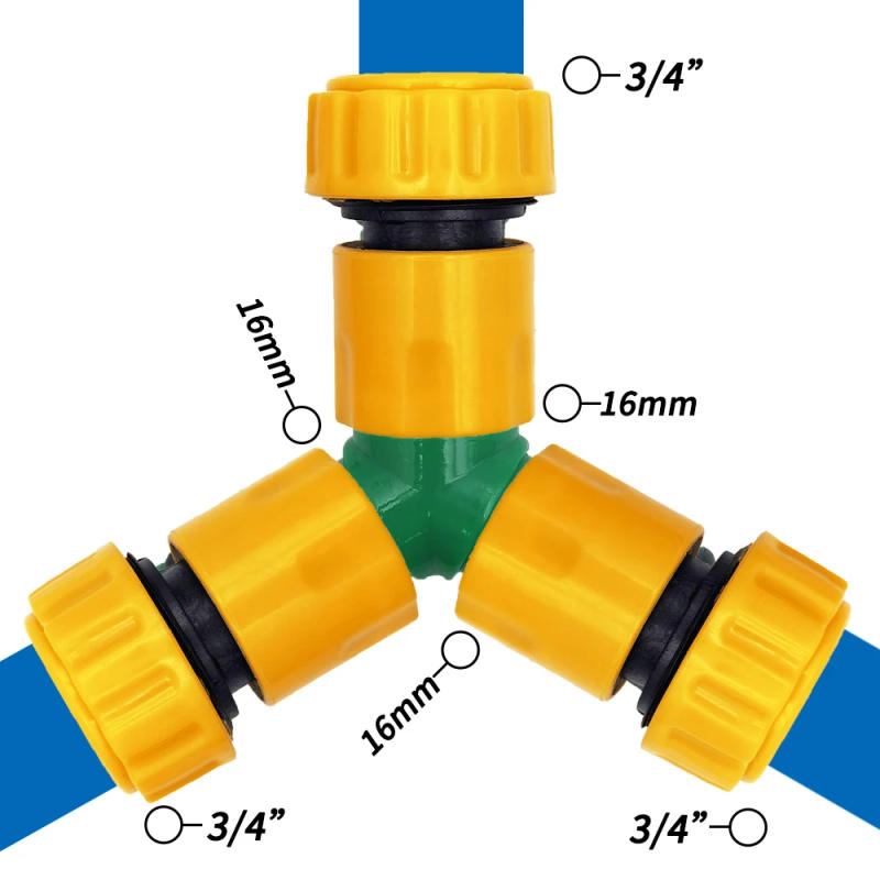Description Picture 5 of item6PCS 3/4 1/2 inch Garden Hose Pipe Repair Connector Fitting Tubing Quick Connection for Drip Irrigation Watering Greenhouse
