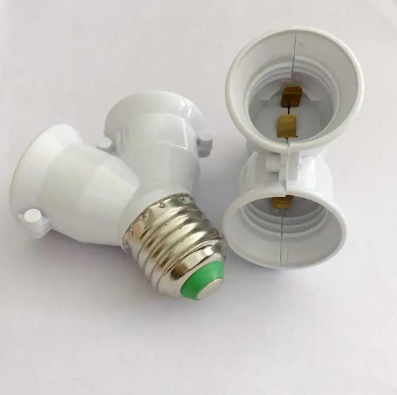 Description Picture 4 of itemLight Lamp Bulb Socket Creative E27 To 2-e27 Lamp Holder Extender Splitter Converter Plug High Quality Copper Contact Household