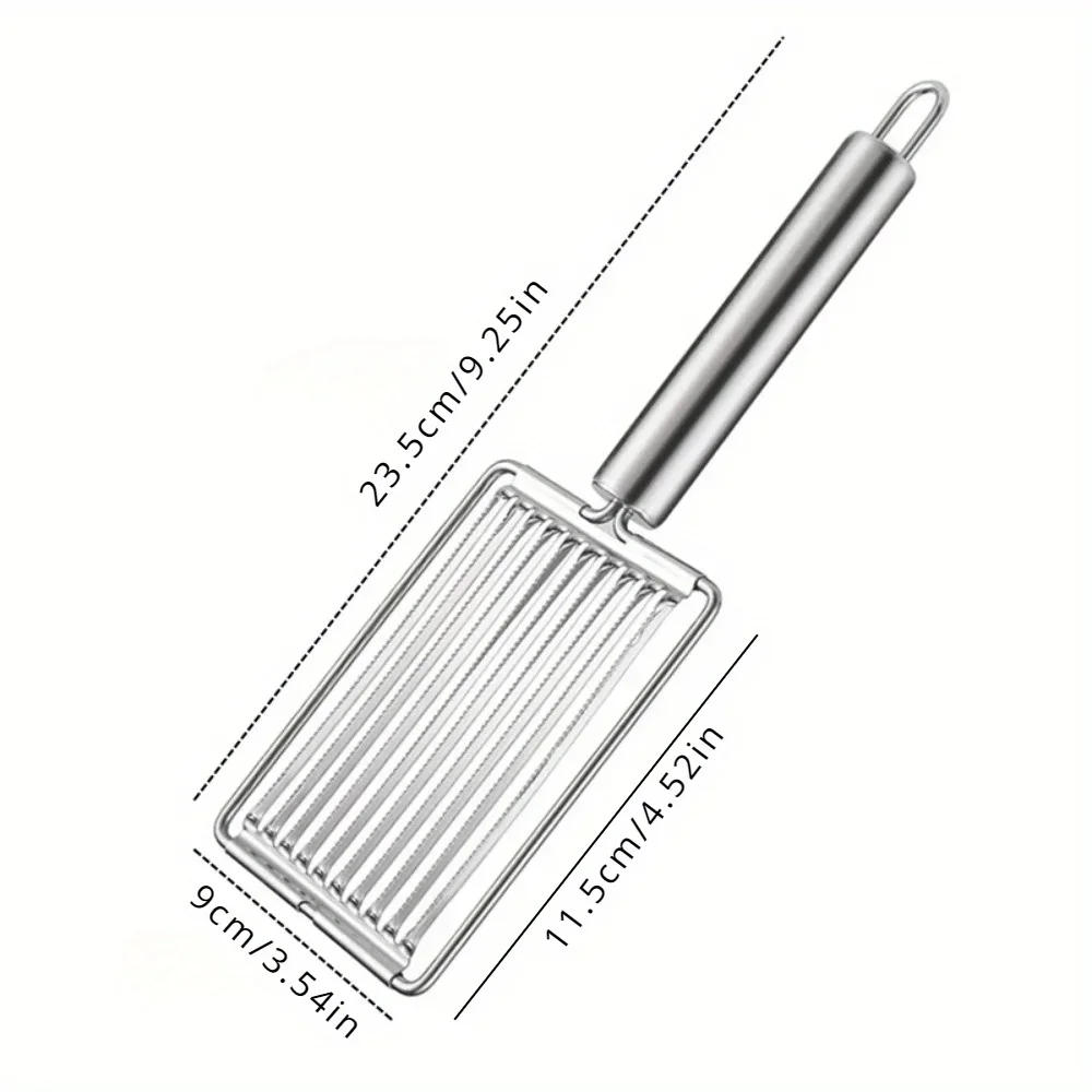 Description Picture 2 of item1PC Stainless Steel Tomato Potato Slicer Manual Ham Cutter Kitchen Accessory Creative Food Processor Fruit Kiwi Tool