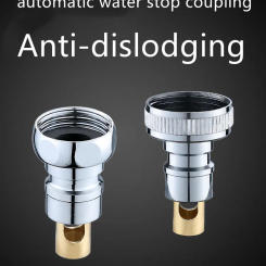 Automatic Stopcock for Washing Machine Faucets with Full Brass Construction and Anti-dislodgement Feature Spigot