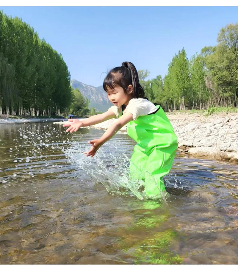 Description Picture 5 of itemChildren's Water Pants Play with Water One-piece Waterproof Clothes To Catch Sea Equipment To Catch Fish and Wading Rain Pants