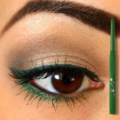 Green Glitter Chameleon Eyeshadow Waterproof Shiny Chrome Eyeliner Pencil Green Gold Purple Lying Silkworm Pen Makeup Cosmetic