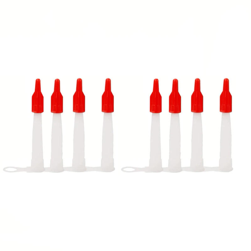 Description Picture 4 of item8PCS Caulking Nozzles Plastic Glass Glue Tip Mouth Caulk Nozzle Cap Silicone Tube Spout Cap Improvement Construction Tool Parts