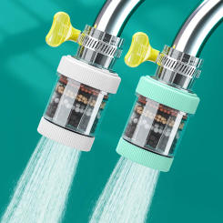 1pcs Removable and Washable 6 Layer Faucet Filter Universal Splashproof Water-saving Device Kitchen Tap Water Filter Nozzle