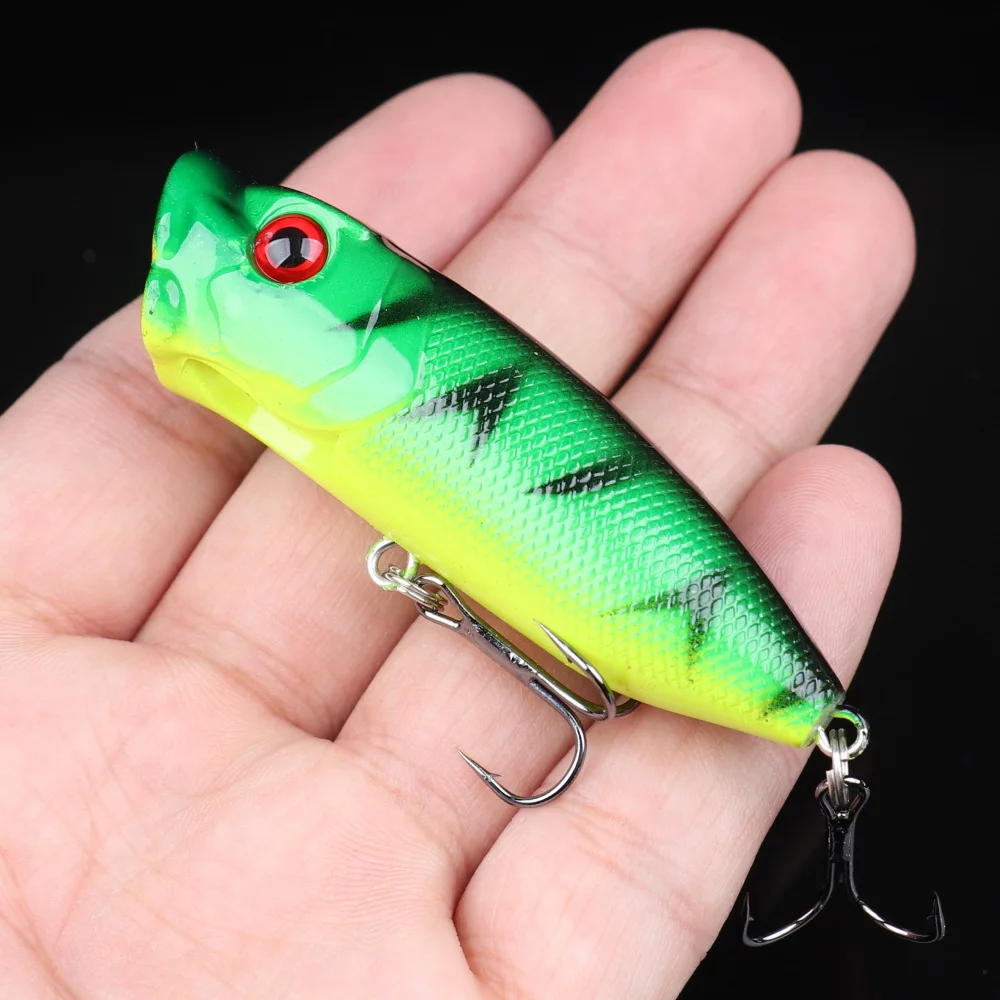 Description Picture 6 of item1 Pcs Fishing Lures Top Water Popper Bait 6.5cm 12g Hard Bait Artificial Wobblers Plastic Fishing Tackle with 6# Hooks