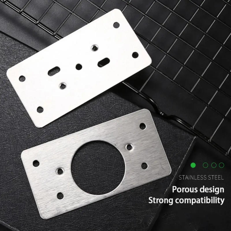 Description Picture 4 of item1/2/4PCS Hinge Repair Plate Resistant Stainless Steel Furniture Mounted Plate Cabinet Door Hinges Repair Mount Tool