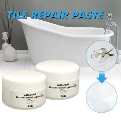 30g Effective Ceramic Repair Paste Tile Reform White Tile Repair Agent Cream Effective Repair Kit  Strong Adhesive Floor Tiles