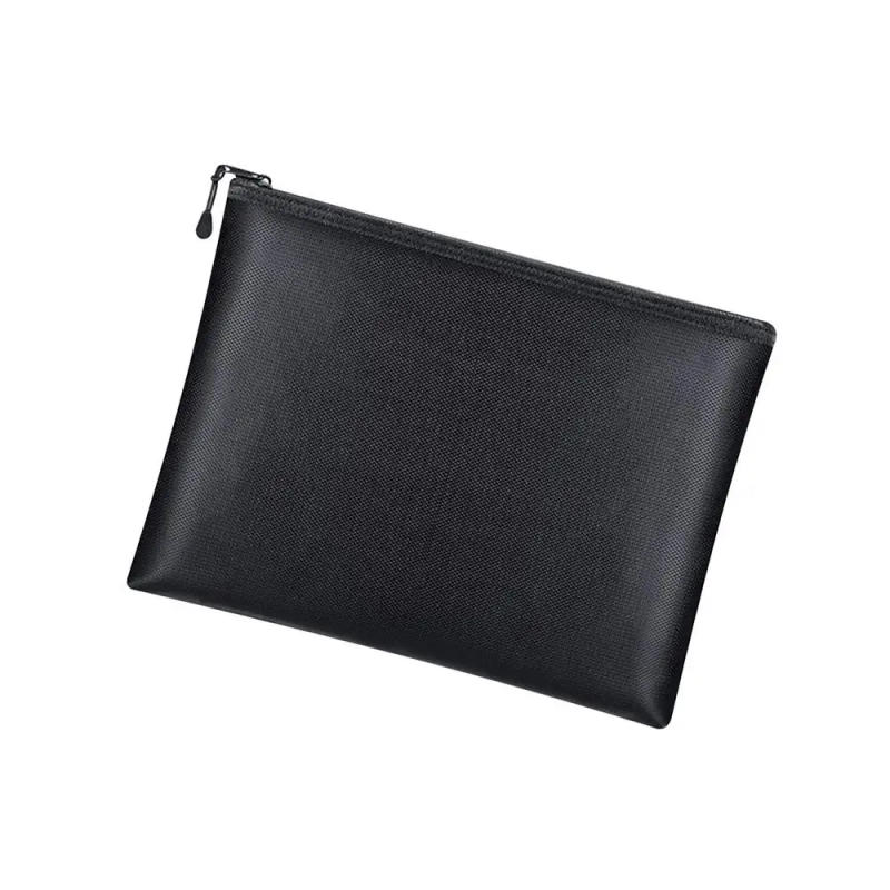 Description Picture 2 of itemFireproof Document Bag Waterproof Money Bags Fire Safe Storage Pouch with Zipper Cash File Envelope Holder for Home Office