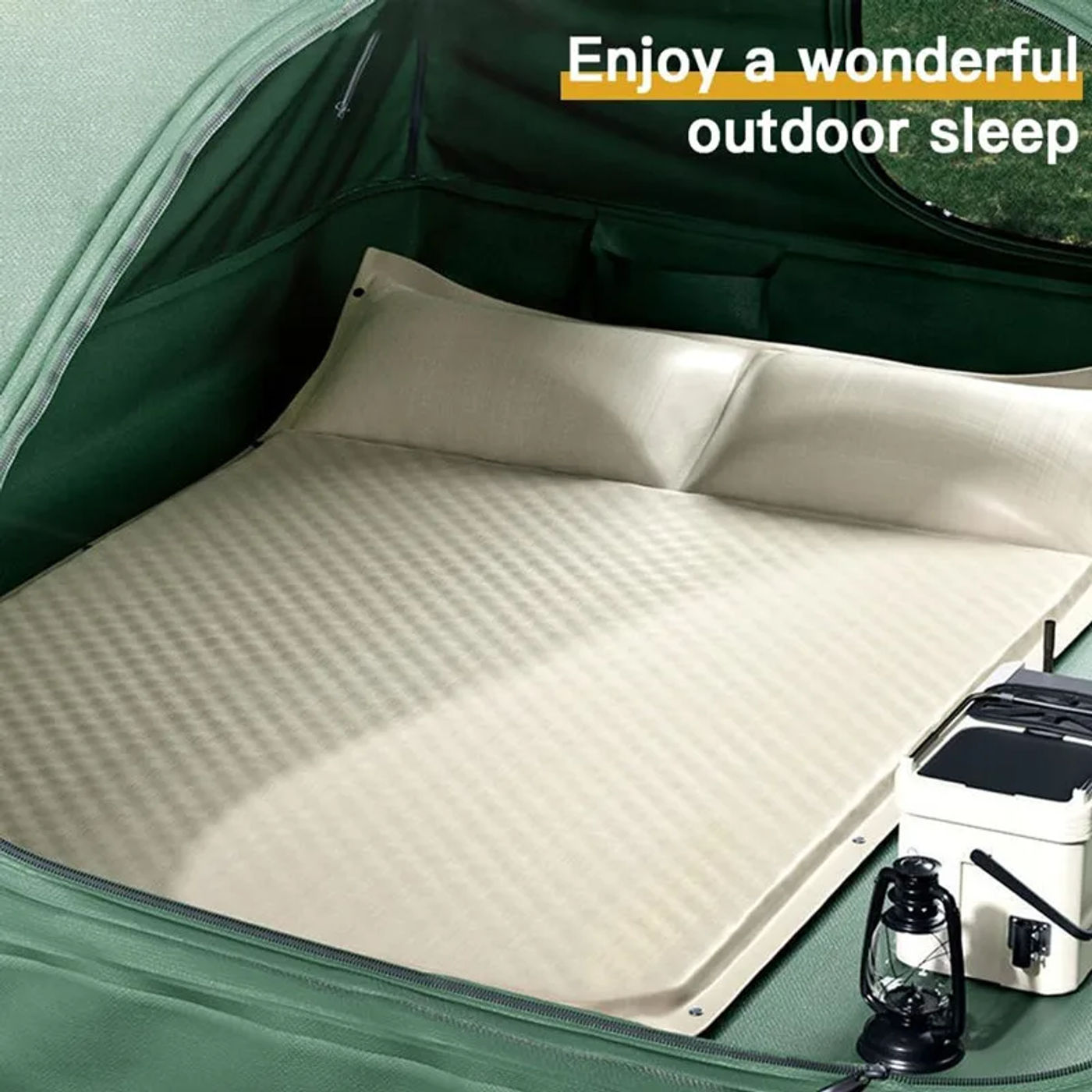 Description Picture 5 of itemAutomatic Self-inflating Mattress 2Persons Thick 5cm Inflatable Camping Mattress Bed Tourist Foam Sleeping Mat for Tent Air Mat