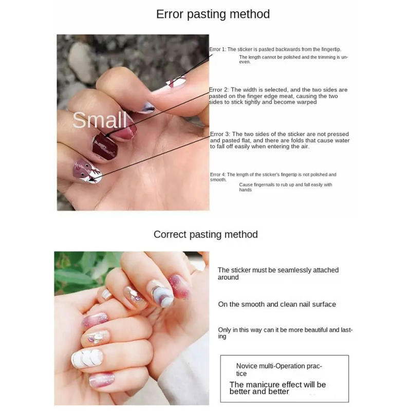 Description Picture 4 of itemSemi Cured Gel Nail Stickers Ins Trendy Floristic Nail Art Stickers Full Cover Nail Patch DIY Nail Art Making Nail Patches