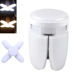 28W Super Bright Ceiling Fan Shape Lamp E27 Screw Base Foldable Light Bulb Cool/Warm White LED Lamp for Home AC 220V 85-265V