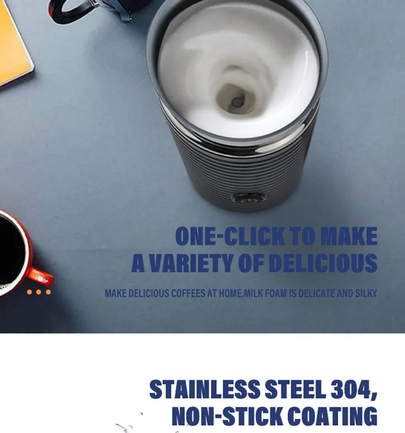 Description Picture 6 of item220V 500W Electric Milk Frother Cold/Hot Dual Effect Multifunction Foam Maker Latte Cappuccino Chocolate Automatic Milk Foamer