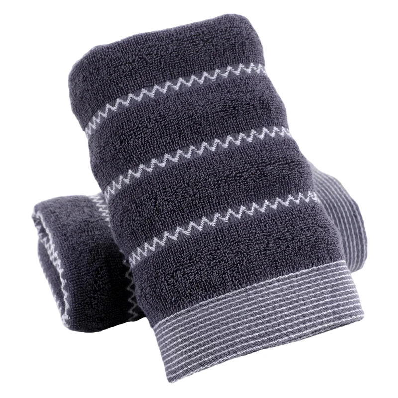 Description Picture 5 of item2pcs 100%Cotton Hand Face Towels Sets Bathroom Mixed Color White Brown Grey Blue Hotel Home Daily Use Bath Towel Washcloth 수건 세트