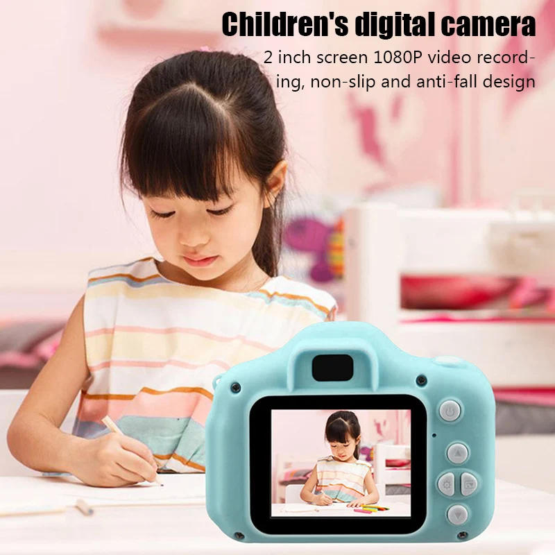 Description Picture 2 of itemX2 Children Mini Digital Camera Can Take Pictures Video Cartoon Small Camera Toy Kids Party Gift Multifunctional Portable Camera