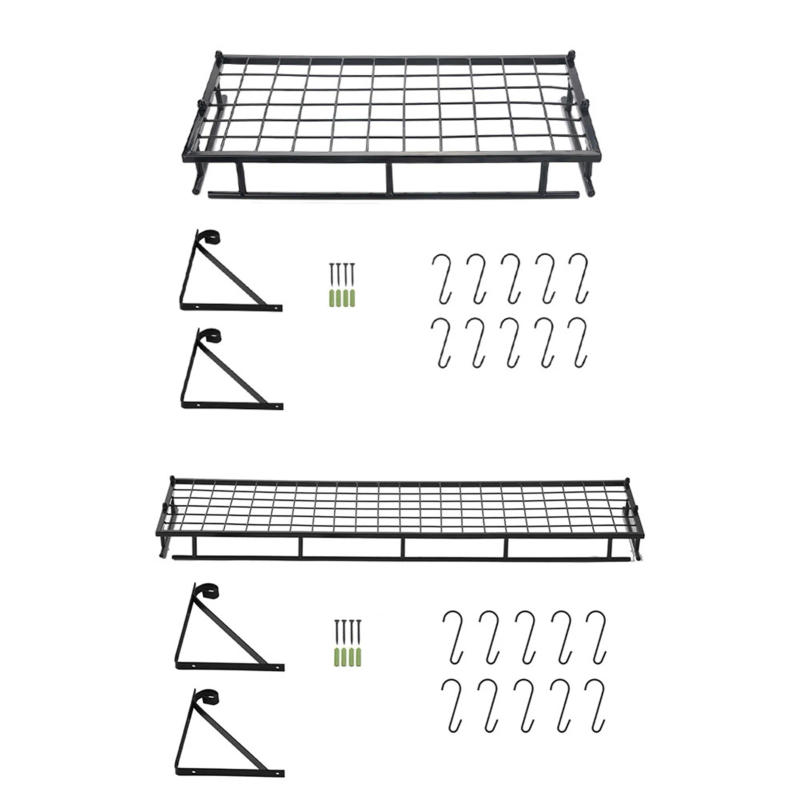 Description Picture 5 of itemMetal Hanging Pan Pot Rack Wall Mounted with 10 Hook Holders Kitchen Storage Organizer