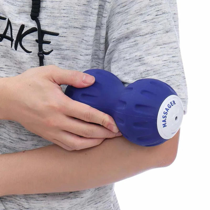 Description Picture 4 of itemNew Electric Massage Ball Vibration Yoga Peanut Ball Fitness Training Solid Fascia Ball Foot Massage Muscle Relaxer Accessories