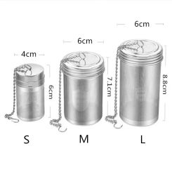 Stainless Steel Tea Infuser Locking Spice Leaf Tea Ball Strainer Mesh Tea Filter Home Kitchen Accessories Hanging Teapot 3 Size