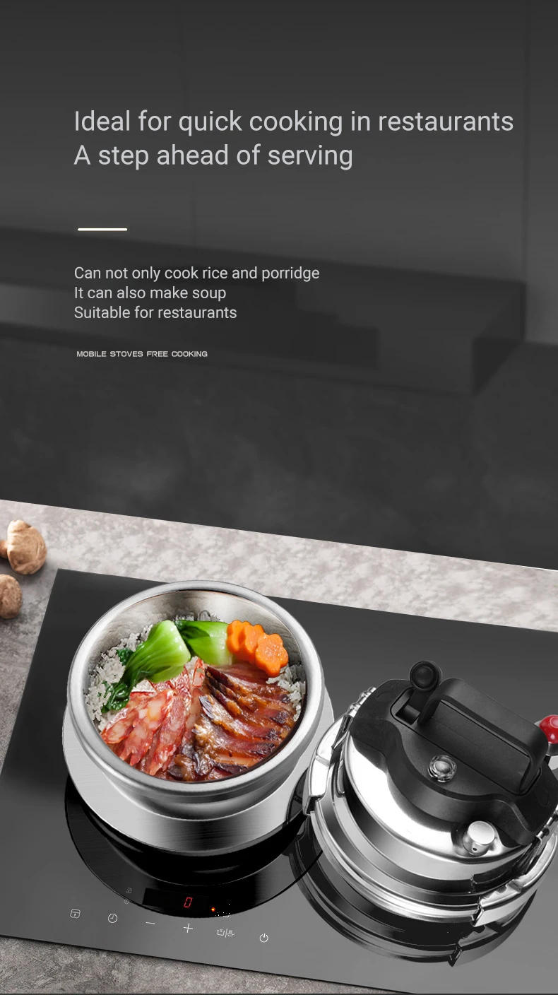 Description Picture 6 of itemUpgrade Non stick Pressure Pot Small Outdoor Camping 0.8L-1.6L Home Gas Induction Cooker Pressure Pot Cooking 5 Bowls of Rice