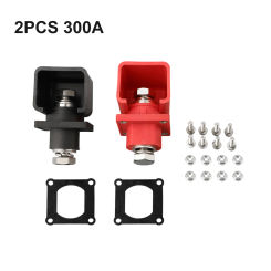 2pcs Wall-mounted 300A High Current Energy Storage Terminal Battery Connector Terminal Block  Battery Connectors Accessories