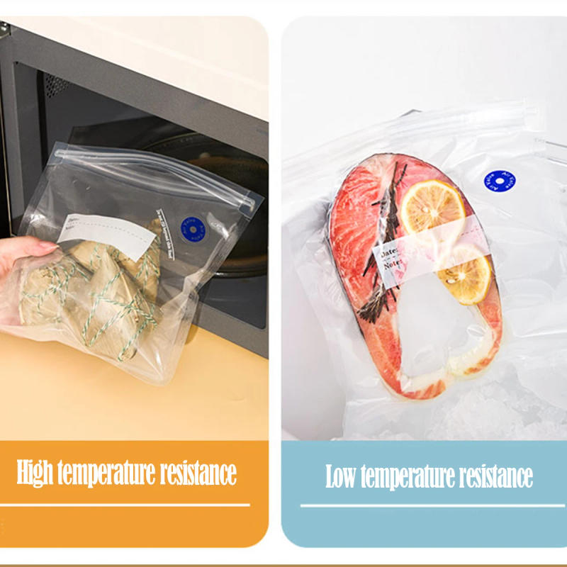 Description Picture 5 of item20 Packs (15pcs Reusable Sous Vide Bags+ 4pcs Sealing Clips +1 Hand Pump) Vacuum Sealer Bags,Reusable Vacuum Food Storage Bag