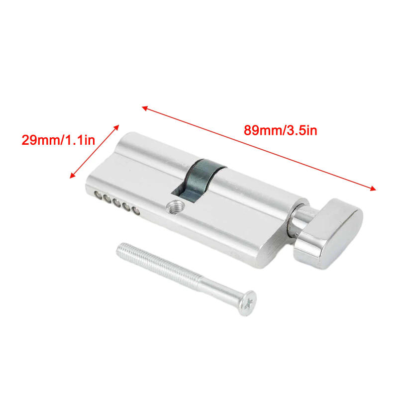 Description Picture 6 of item1 Set Thumb Turn Cylinder Euro Barrel Door Locks Anti Pick Anti Drill Aluminum Thumbturn Locks With 3 Keys