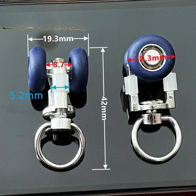 Description Picture 2 of item20PCS stainless steel curtain track pulley curtain track alloy bearing roller window decoration hardware accessories