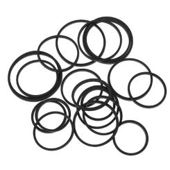 100PCS 1Mm Tape Recorder Belt Width Mix Cassette Tape Machine Belt Assorted Common Square Rubber Belt
