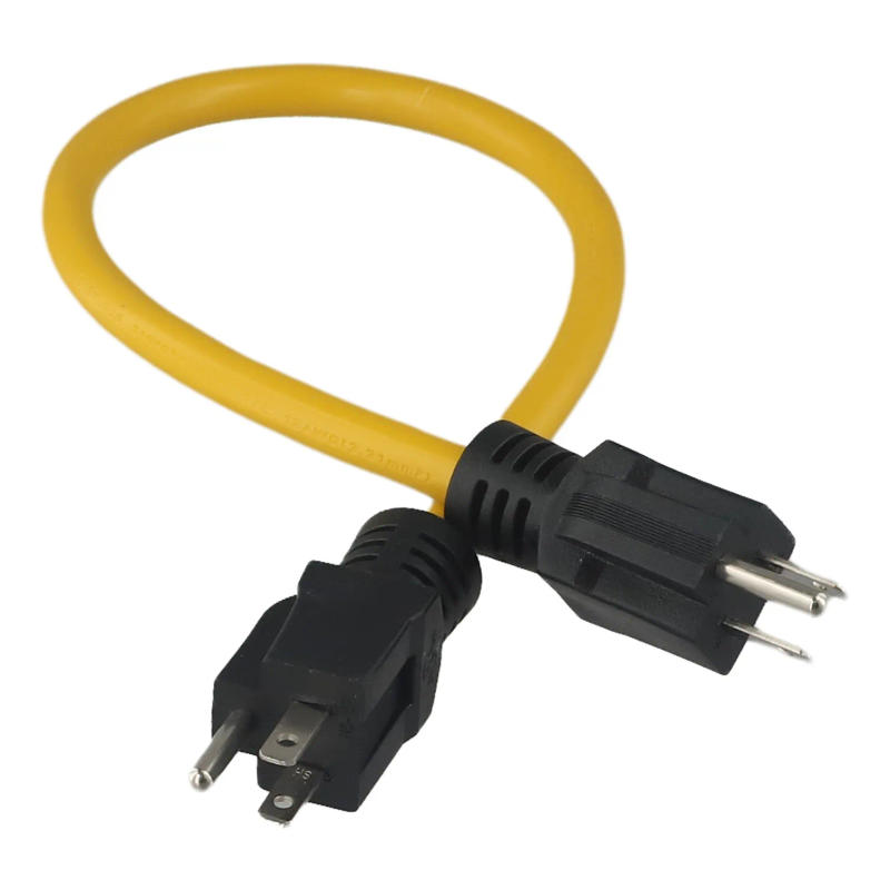 Description Picture 4 of item3Prong Plug 12AWG 125V Double Male Extension Cord Generator Adapter For Transfer For RV Boat Battery Solar Panel Portable Power