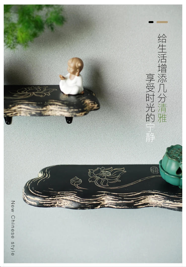 Description Picture 3 of itemShower Room Tray Partition Shelf Living Room Bedroom Bathroom Vanity Wall Shelf Decoration