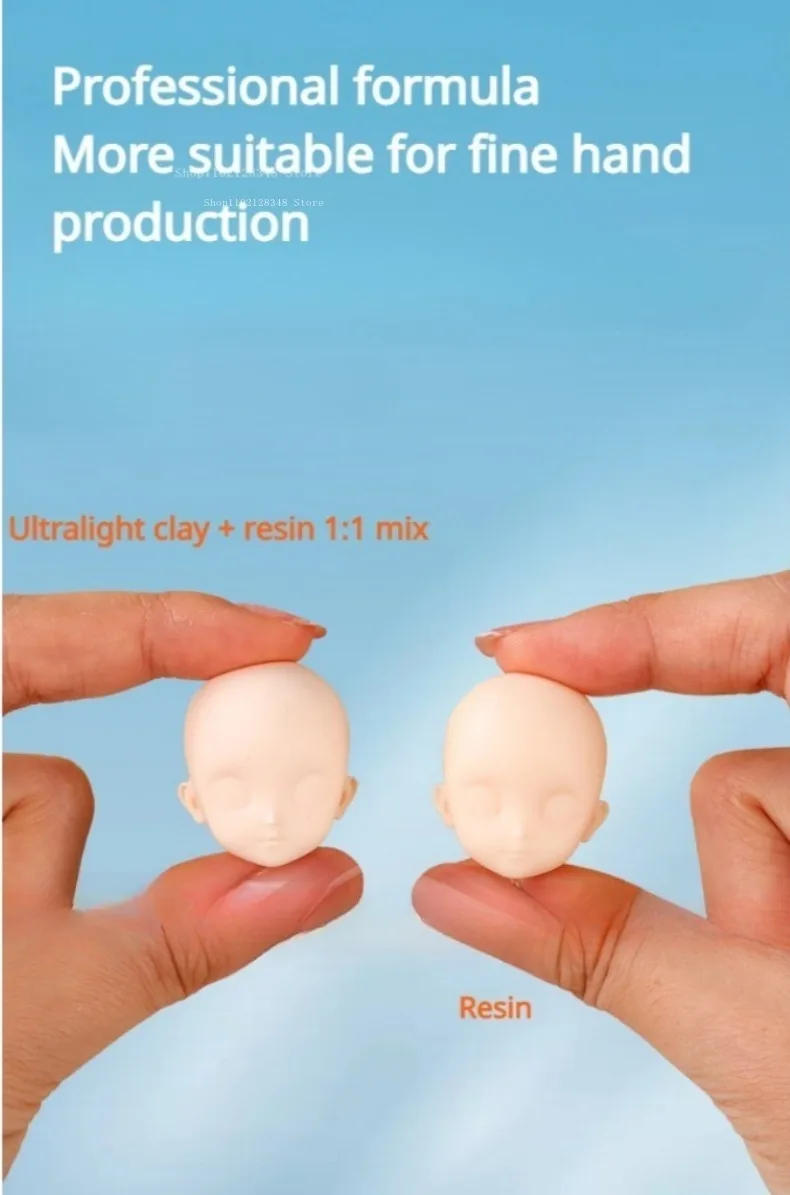 Description Picture 6 of item200g Resin Clay Transparent Material Color Sticky Soil DIY Hand Model Modeling Doll Simulation Flower Polymer Clay Material