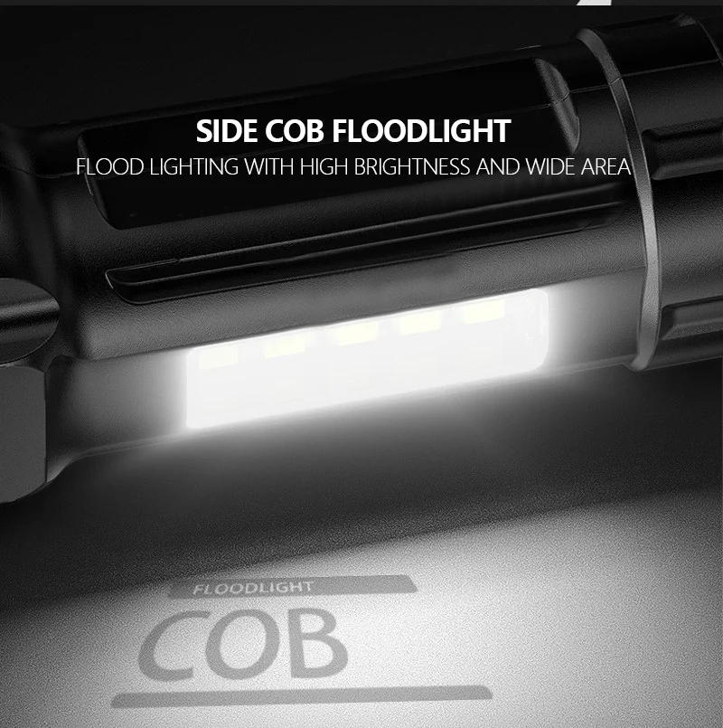 Description Picture 4 of itemStrong Light Flashlight Outdoor Emergency Multi Functional USB Camping Light Lighting Flashlight Working Side Charging