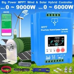 12V 24V 48V 3000W 5KW Hybrid Wind Solar Charge Controller MPPT Wind Generator Solar System For Lifepo4 Lithium Lead Acid Battery