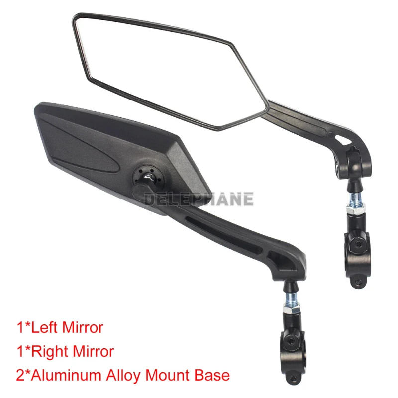 Description Picture 2 of itemBike Rear View Mirror Reflector Adjustable Rotatable Handlebar Mirror Clear Rearview Electric Scooter Cycling Bicycle Accessorie
