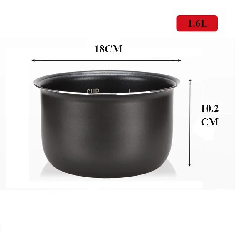 Description Picture 6 of itemElectric Pressure Cooker Liner 1.6/3L/4L/5L/6L Non-stick Rice Pot Gall Black Crystal Inner Accessories Cooker Parts suit Midea