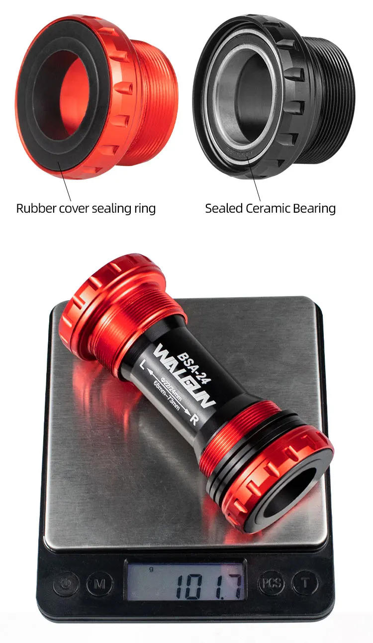 Description Picture 6 of itemBSA BSA24 BSA30 Bike Bottom Bracket Ceramic BB MTB Road 24mm 30mm DUB Movimento Central Hollowtech Ultegra XT GXP Bicycle Crank