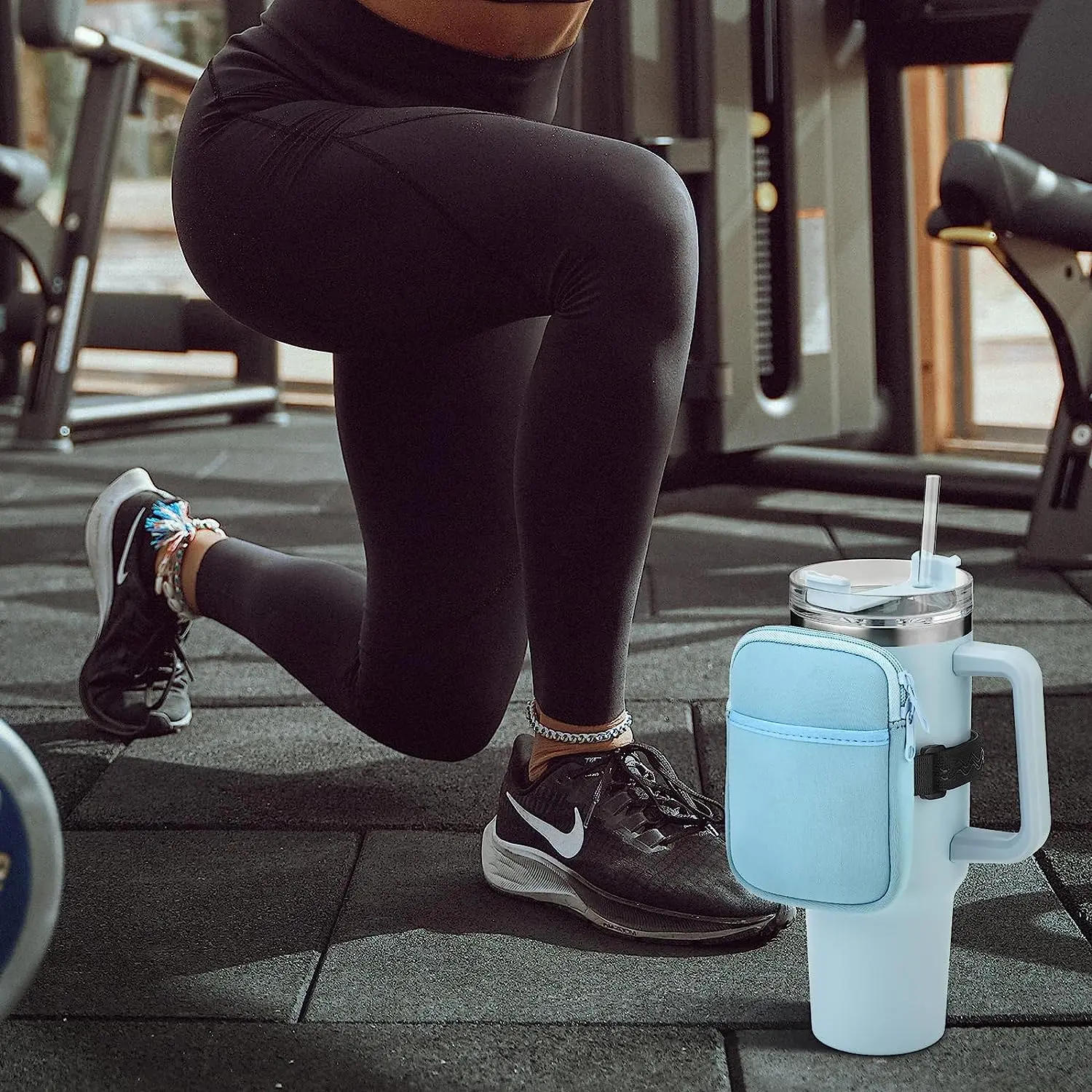 Description Picture 6 of itemWater Bottle Pouch For Stanley Quencher Adventure 40oz & Stanley IceFlow 20/30oz,tumbler pouch with Pocket, for Cards, Keys